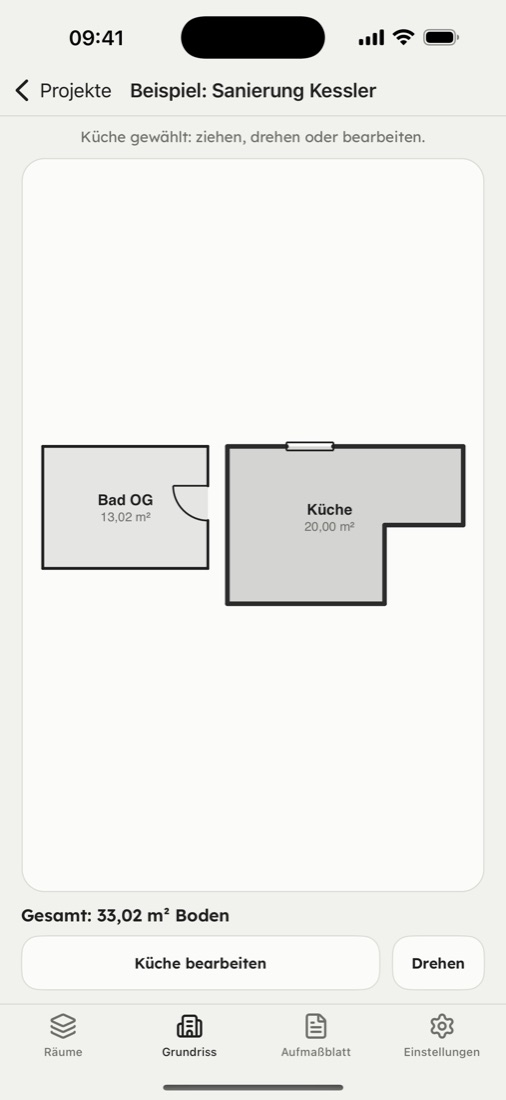 Gesamtplan aller Räume